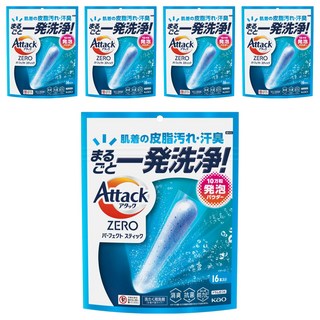 Attack ZERO 極效洗衣霸, 16顆, 5袋