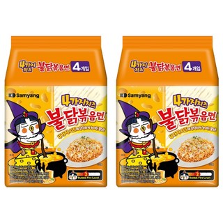 Samyang Foods 三養 Buldak 4種起司火辣雞肉風味炒麵, 8包