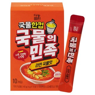 다농원 국물의민족 라면국물맛 10개입, 1개, 40g