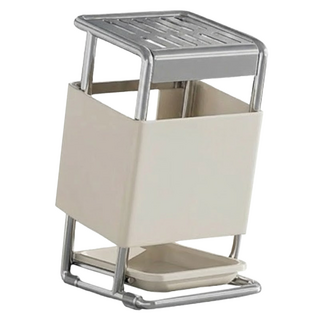 Couselect 奶油風多功能檯面刀架/收納架, 奶白色, 1個