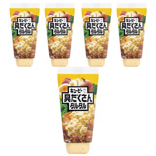 Kewpie 塔塔醬 內含扎實的雞蛋與洋蔥顆粒, 145g, 5條