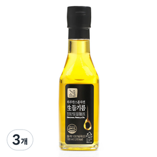 cco son 韓國產每日一匙天然生紫蘇籽油, 3個, 180ml