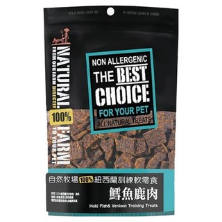 NATURAL FARM 自然牧場 鱈魚鹿肉 訓練軟零食系列 100%紐西蘭 不含麩質 不含人工色素, 1包, 90g