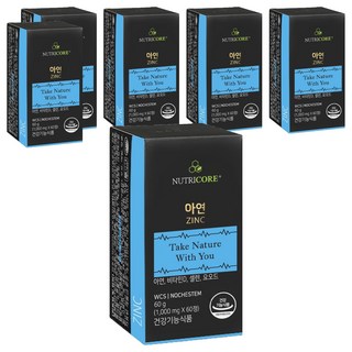 뉴트리코어 아연, 60정, 6개