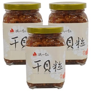 誠一 干貝粒 澎湖 精選上等海鮮食材 手工精心製作 高溫殺菌 真空封蓋, 320g, 3罐