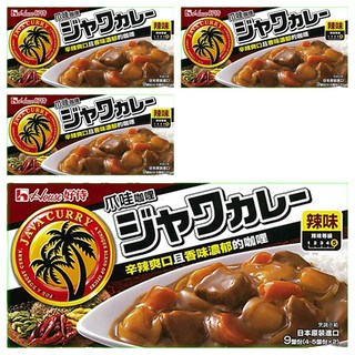 House 好侍 爪哇咖哩 辣味, 辛辣與濃郁香味, 日本原裝進口, 185g, 4盒