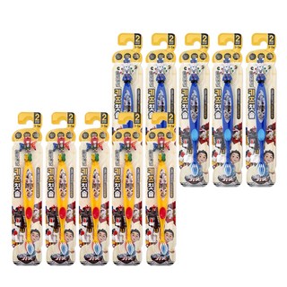 ATEX Hello Carbot衝鋒戰士公仔造型兒童牙刷 第2階段, 隨機出貨, 10個, 1個裝