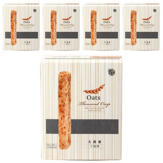 口福不淺 大燕麥千層棒, 酥酥脆脆, 添加營養麥片穀物, 無添加化學成分, 120g, 5盒