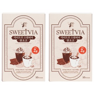Sweetvia Dr.True SweetBee熱巧克力, 13.5g, 10條, 2盒