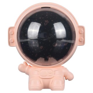 半島良品 宇航員投影燈小夜燈 USB供電, 粉色