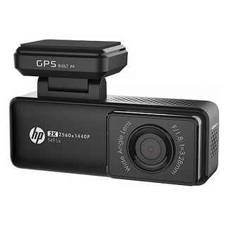 HP惠普 OTA更新行車記錄器 附32G記憶卡 2K GPS WIFI F491x, Black, 95.4 x 59.5 x 38.6mm