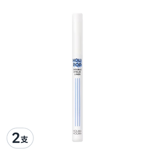 HOLIKA HOLIKA 雙眼皮修飾輪廓筆 灰棕色, 柔軟筆刷設計, 防水耐汗配方, 2件