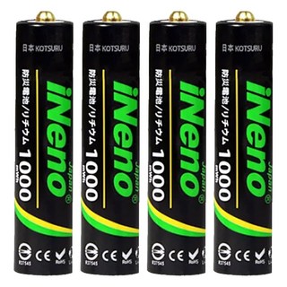 iNeno艾耐諾 AAA恆壓可充式1.5V鋰電池 4號, 1個, 4個