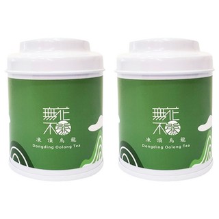 無藏茗茶 凍頂烏龍 三角立體茶包 小茶罐 Set, 比賽等級烘焙工法 微燻炭香 金黃茶湯 口感醇厚濃香, 3.2g, 3包, 2罐