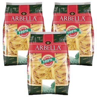 ARBELLA 阿貝拉 雙尖通心麵, 100%杜蘭小麥，無鹽無調味，有紋路, 500g, 3包
