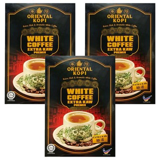 華陽牌 南洋風味白咖啡 三合一 特濃風味 400g, 40g, 10條, 3盒