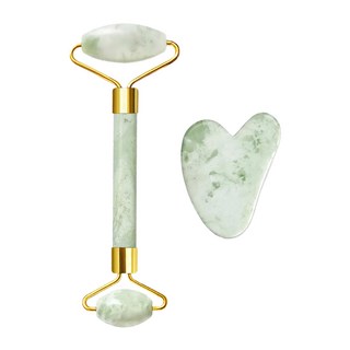 Yeer 葉兒家 玉石滾輪按摩 臉部按摩, 白甲玉, 1組