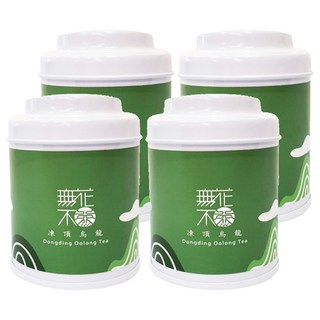 無藏茗茶 凍頂烏龍 三角立體茶包 小茶罐 Set, 比賽等級烘焙工法 微燻炭香 金黃茶湯 口感醇厚濃香, 3.2g, 3包, 4罐