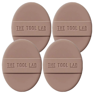 THE TOOL LAB 長效彈力水潤粉撲 標準款, 摩卡, 4個