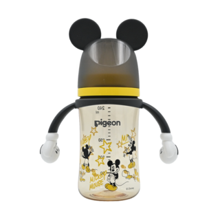 pigeon 貝親 迪士尼母乳實感PPSU奶瓶 M奶嘴 3個月以上, 米奇星星, 240ml, 1個