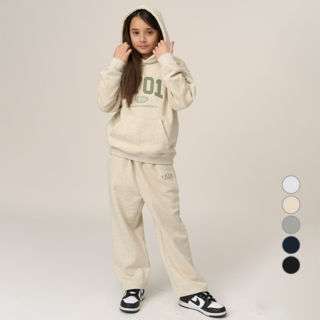 예일키즈 아동용 아치 넘버링 자수 후디 상하의 세트 YJCRSUZ53843