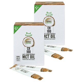 Honest椰子C8/C10 MCT油 40入, 400ml, 2個