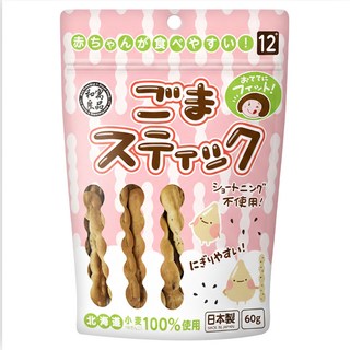 和寓良品 北海道小麥芝麻棒 12個月以上適用, 黑芝麻, 60g, 1包