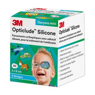 3M 矽膠護眼貼 未滅菌 5 x 6cm, 50片, 1盒