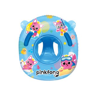 Winnie Connie Pinkfong 鯊魚寶寶基本款坐墊嬰兒學步游泳圈, 1個, 藍色