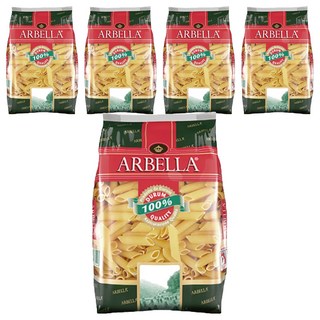 ARBELLA 阿貝拉 雙尖通心麵, 100%杜蘭小麥，無鹽無調味，有紋路, 500g, 5包