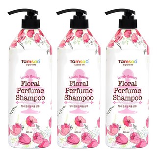 Tamsaa 花香香水洗髮乳, 605ml, 3件