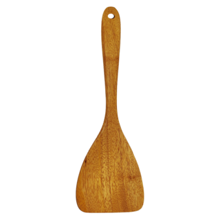 ezHome 家庭生活的達人 原木鍋鏟 小, 原木色, 1支