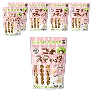 和寓良品 北海道小麥芝麻棒 12個月以上適用, 黑芝麻, 60g, 6包