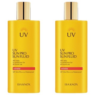 ISA KNOX 伊莎諾絲 UV Sun Pro 365極致防水防曬乳 SPF50+ PA++++, 2瓶, 70ml