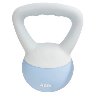 體育健身10 軟壺鈴 21 x 21 x 30cm, 藍色, 4kg, 1個