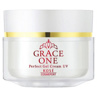 KOSE 高絲 GRACE ONE 極上活妍 特濃彈力修護日用精華, SPF50+ PA++++完美阻隔紫外線, 改善乾燥小細紋, 清爽保濕, 天然玫瑰香氛, 100g, 1罐