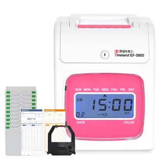 Timeland 現代Office Paper Friend Field 6數字考勤記錄儀+250卡+卡盒, EF-5800