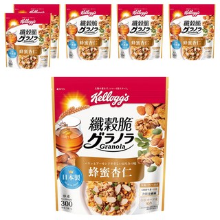 Kellogg's 家樂氏 纖穀脆 蜂蜜杏仁, 6包, 300g