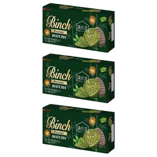 LOTTE 樂天 BINCH抹茶餅乾, 102g, 3盒