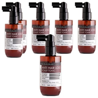 DermaFactory 啤酒酵母咖啡因強健頭皮水, 6瓶, 100ml