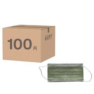 SH 上好生醫 成人平面醫療口罩 未滅菌 17.5 x 9.5cm, 仙人掌綠, 50片, 2盒