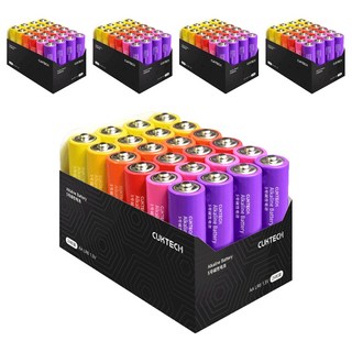 Cuktech 鹼性3號電池 B08 24顆 多彩環保, 5組