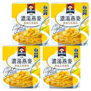 QUAKER 桂格 濃湯燕麥 奶油玉米風味 5包, 235g, 4盒