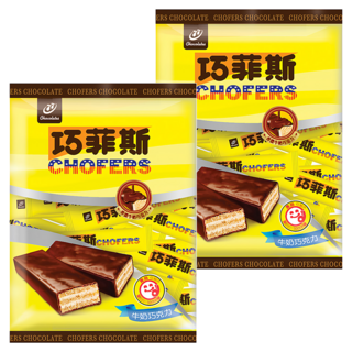77 CHOFERS 巧菲斯 牛奶巧克力, 濃牛奶巧克力包裹著Q彈牛軋糖, 每一口都能品嚐到飽滿花生顆粒, 150g, 2袋