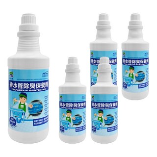 do it 多益得 ALL Clean 排水管除臭保養劑, 維護水管暢通，防止惡臭和蟑螂滋生，非苛性配方，安全環保不傷手、水管，946ml, 5瓶