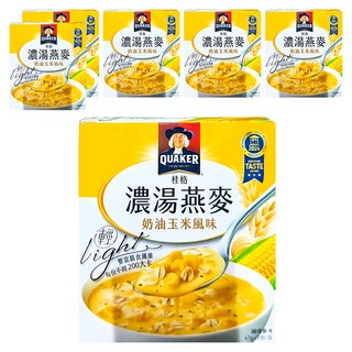QUAKER 桂格 濃湯燕麥 奶油玉米風味 5包, 235g, 6盒