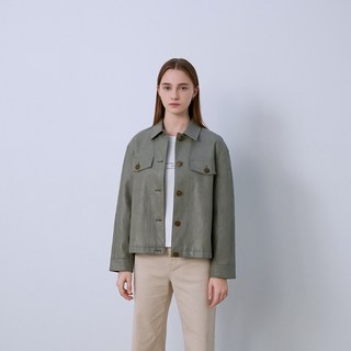 Mind Bridge 女款人造皮革夾克 MWJP2233