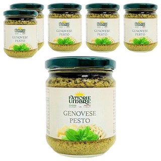 FATTORIE UMBRE 義大利羅勒青醬, 嚴選義大利新鮮羅勒製成, 高品質生產, 健康食用好安心, 180g, 6罐