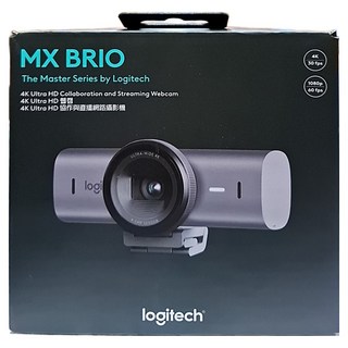 logitech 羅技 MX Brio Ultra HD 網路攝影機, VU0066, 石墨灰