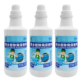 do it 多益得 ALL Clean 排水管除臭保養劑, 維護水管暢通，防止惡臭和蟑螂滋生，非苛性配方，安全環保不傷手、水管，946ml, 3瓶